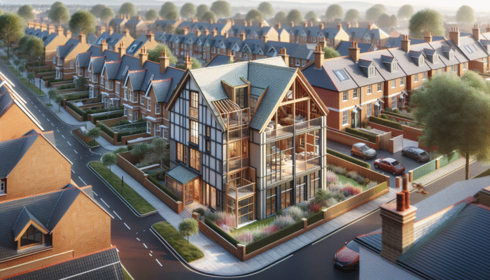 Blueprint of UK loft conversion showing permitted development rights compliance, with height limits and structural preservation.
