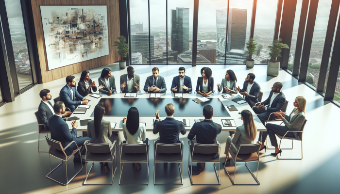 Debt Consolidation Loans Made Easy: A Clear Guide | DCL UK individuals reviewing debt consolidation options with personal loan documents in a modern financial advisor's office.
