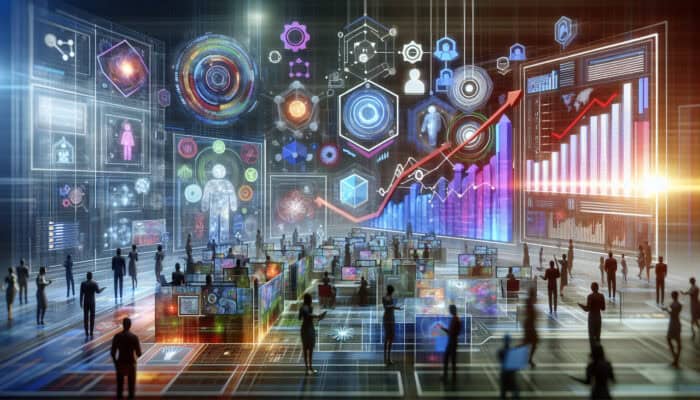 Human VAs in a tech lab analysing consumer feedback, contributing to increased sales and customer satisfaction.