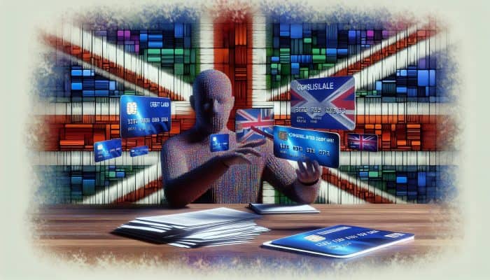 Debt Consolidation Loan Payoff Acceleration Tips: UK Strategies | DCL Debt Consolidation Loan Payoff Acceleration Tips: Person in the UK consolidating multiple debts into one loan, with financial charts showing lower interest rates.