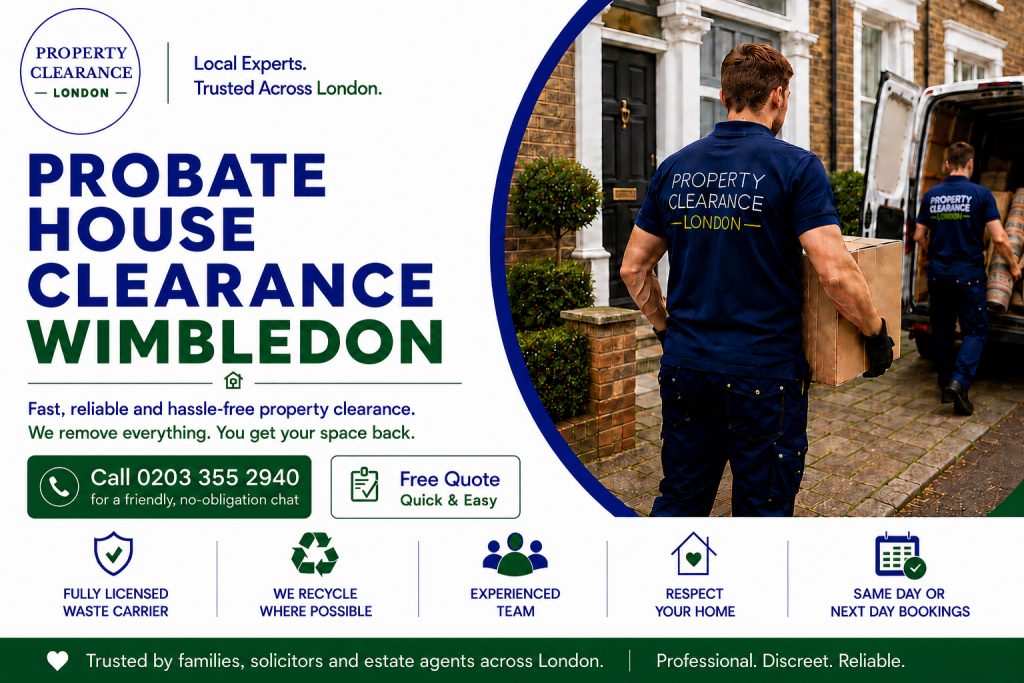 Probate House Clearance Services in Wimbledon
